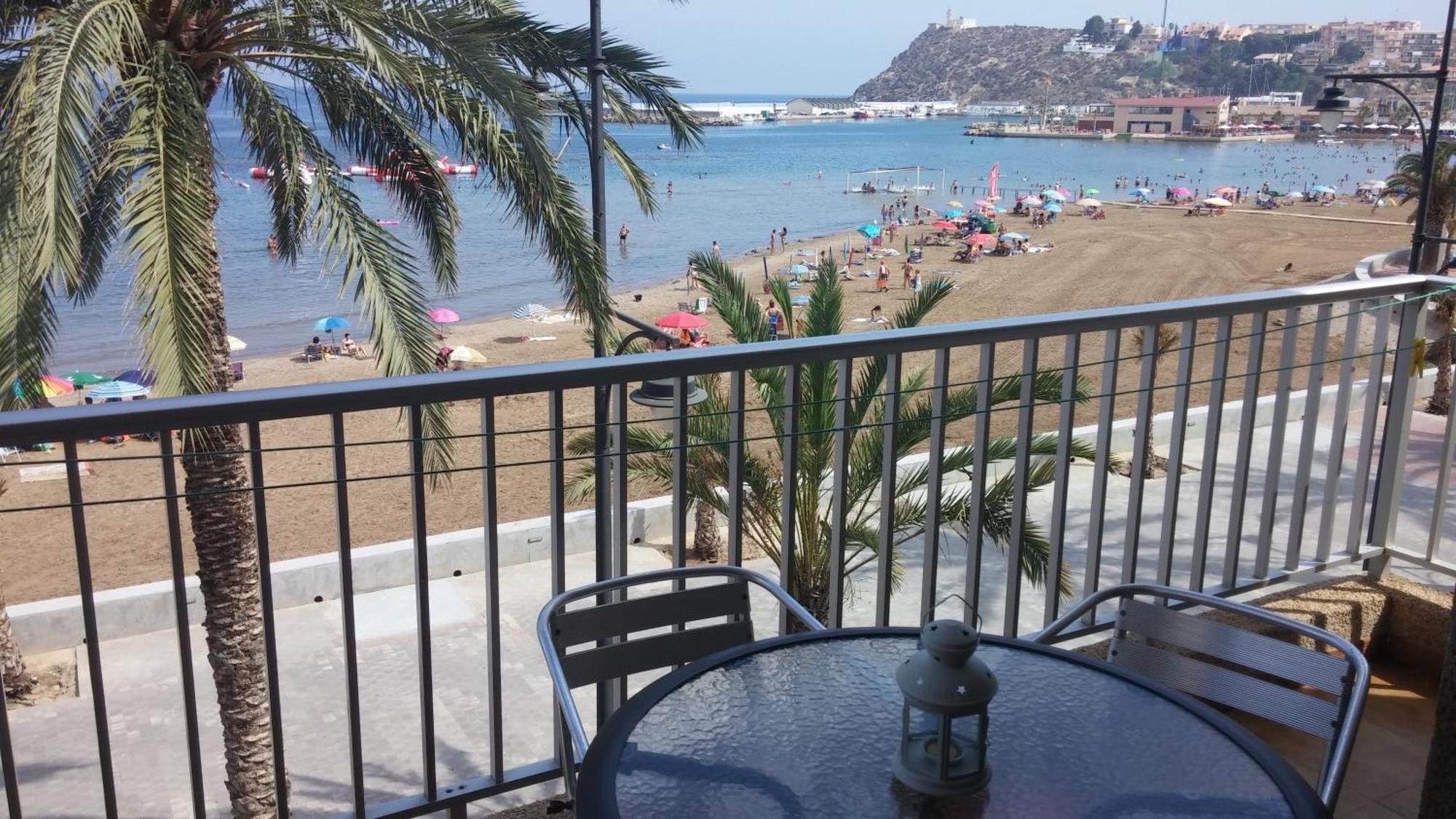 Bahia Mazarron Apartamento En Primera Linea Playa El Puerto de Mazarrón المظهر الخارجي الصورة